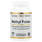 California Gold Nutrition, Methyl Folate and Vitamin C, 120 Veggie Capsules in Pakistan