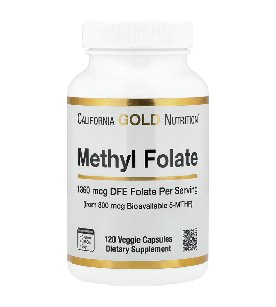 California Gold Nutrition, Methyl Folate and Vitamin C, 120 Veggie Capsules in Pakistan