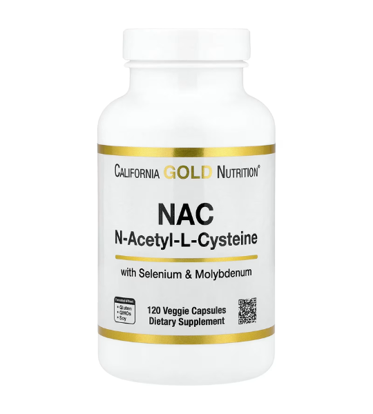 California Gold Nutrition, NAC, N-Acetyl-L-Cysteine 120 Veggie Capsules in Pakistan