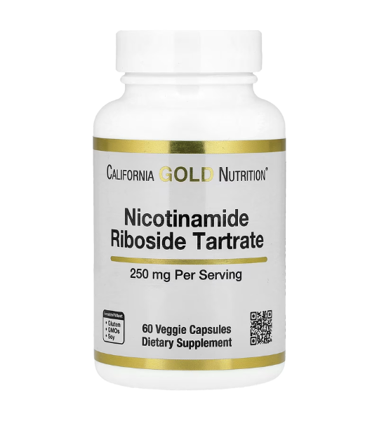 California Gold Nutrition, Nicotinamide Riboside Tartrate (NR), 250 mg, 60 Capsules in Pakistan