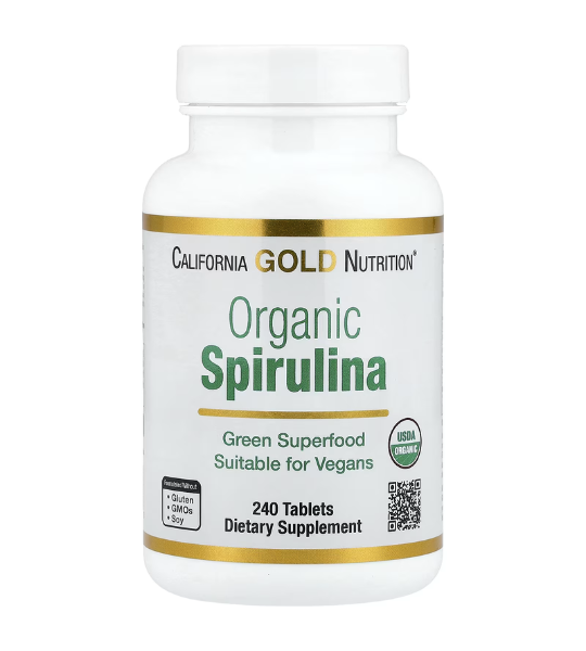 California Gold Nutrition, Organic Spirulina, 240 Tablets (500 mg per Tablet) in Pakistan
