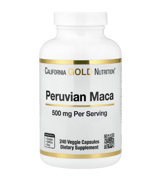 California Gold Nutrition, Peruvian Maca, 500 mg, 240 Veggie Capsules in Pakistan
