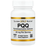 California Gold Nutrition, PQQ, 20 mg, 60 Veggie Capsules in Pakistan