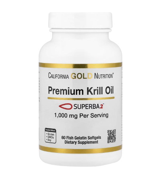 California Gold Nutrition, Premium Krill Oil with Superba2™, 1,000 mg, 60 Softgels in Pakistan