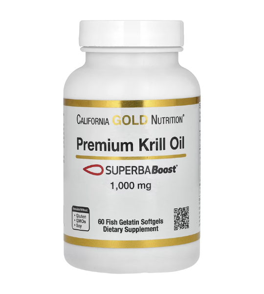 California Gold Nutrition, Premium Krill Oil with SUPERBABoost, 1,000 mg, 60 Fish Gelatin Softgels in Pakistan