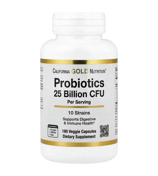 California Gold Nutrition, Probiotics, 25 Billion CFU, 180 Veggie Capsules in Pakistan
