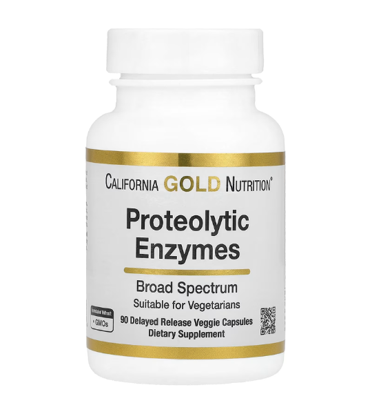 California Gold Nutrition, Proteolytic Enzymes, 90 Delayed Release Veggie Capsules in Pakistan