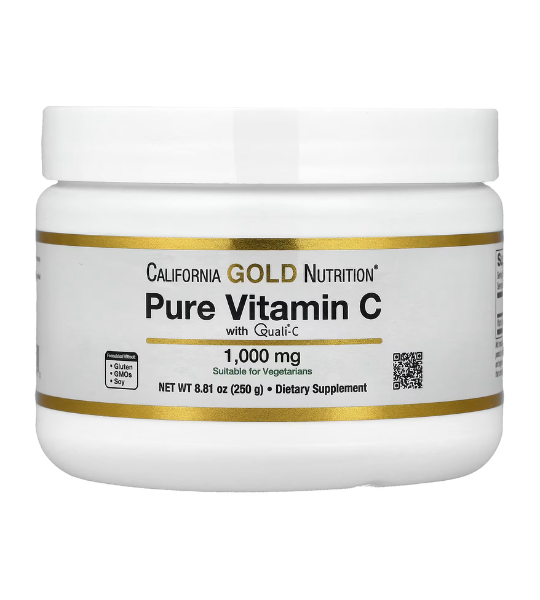 California Gold Nutrition, Pure Vitamin C, Quali®-C Powder, 8.81 oz (250 g) in Pakistan
