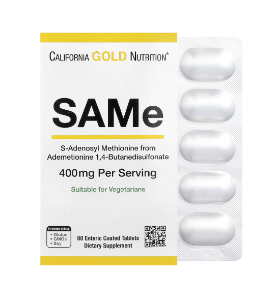 California Gold Nutrition, SAMe, Butanedisulfonate, 400 mg, 60 Enteric Coated Tablets in Pakistan