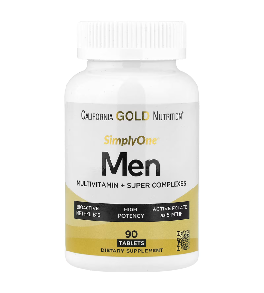 California Gold Nutrition, SimplyOne®, Men’s Multivitamin + Super Complexes 90 Tablets in Pakistan