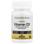 California Gold Nutrition, SimplyOne®, Vitamin D3, 1,250 mcg (50,000 IU), 50 Softgels in Pakistan