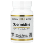 California Gold Nutrition, Spermidine, Rice Germ Extract, 1 mg, 90 Veggie Capsules in Pakistan