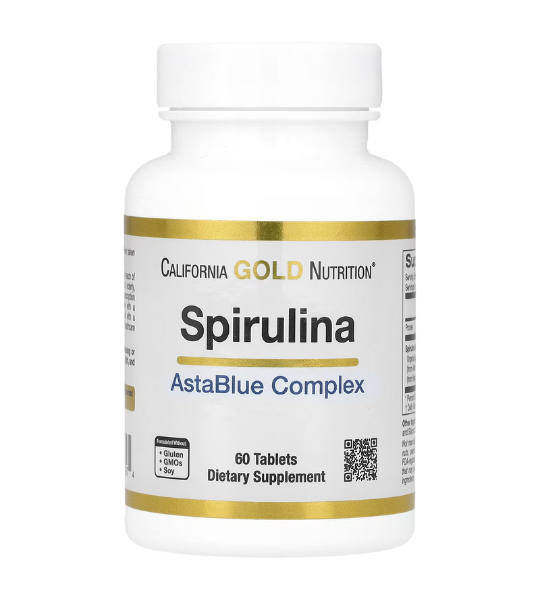 California Gold Nutrition, Spirulina, Organic AstaBlue Complex Blend, 60 Tablets in Pakistan