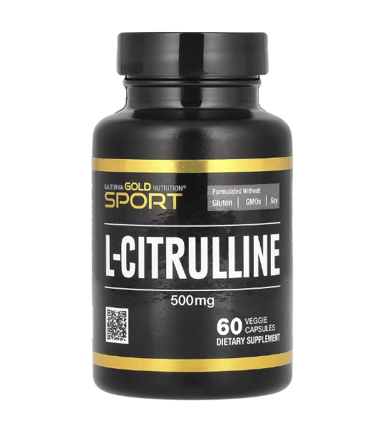 California Gold Nutrition, Sport, L-Citrulline, Kyowa Hakko, 500 mg, 60 Veggie Capsules in Pakistan