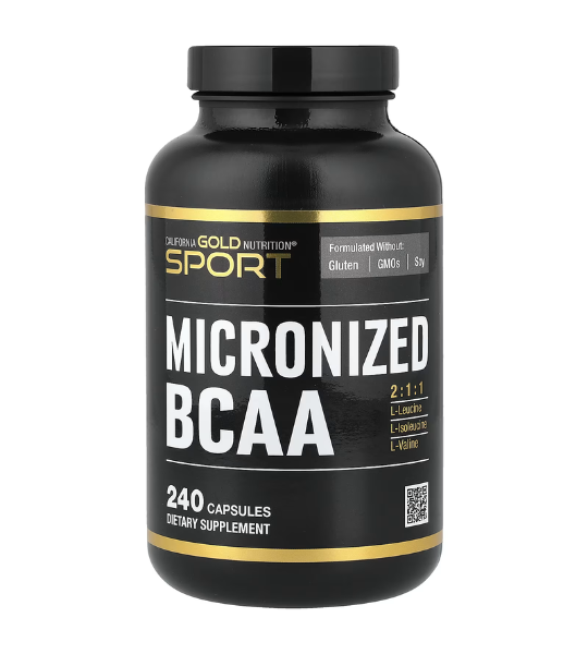 California Gold Nutrition, Sport, Micronized BCAA, Branched Chain Amino Acids, 240 Capsules in Pakistan