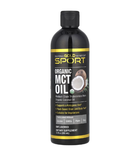California Gold Nutrition, Sport, Organic MCT Oil, Unflavored, 12 fl oz (355 ml) in Pakistan