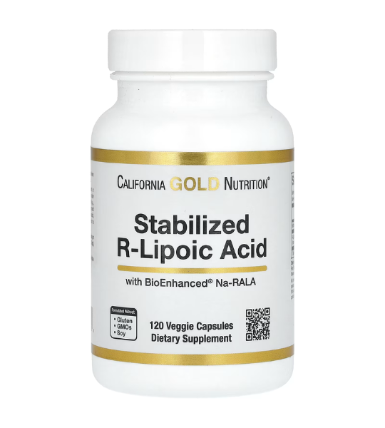 California Gold Nutrition, Stabilized R-Lipoic Acid, 120 Veggie Capsules in Pakistan