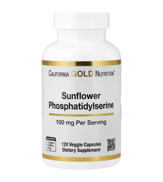California Gold Nutrition, Sunflower Phosphatidylserine, 100 mg, 120 Veggie Capsules in Pakistan