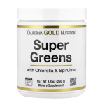 California Gold Nutrition, Super Greens with Spirulina, Chlorella, Kelp, and Apple Pectin, 8.8 oz (250 g) in Pakistan