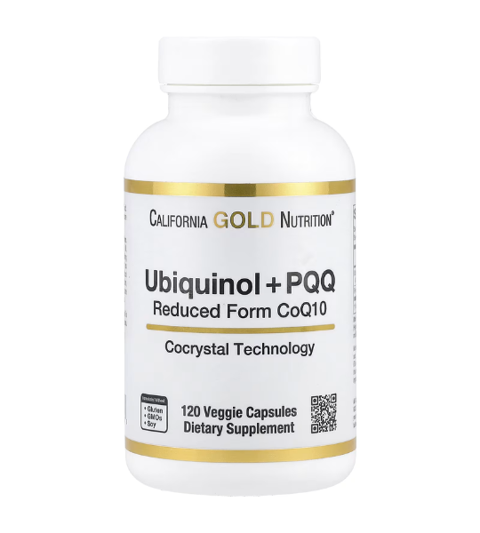 California Gold Nutrition, Ubiquinol Reduced Form CoQ10 + PQQ, 120 Veggie Capsules in Pakistan