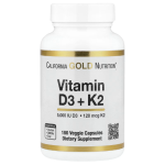 California Gold Nutrition, Vitamin D3 + K2 as MK-7, 180 Capsules in Pakistan