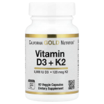 California Gold Nutrition, Vitamin D3 + K2 as MK-7, 60 Capsules in Pakistan