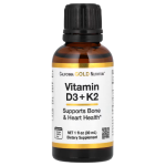 California Gold Nutrition, Vitamin D3 + K2 as MK4, 25 mcg (1,000 IU), 1 fl oz (30 ml) in Pakistan