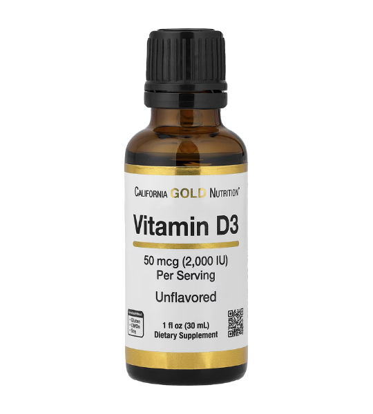 California Gold Nutrition, Vitamin D3, Unflavored, 50 mcg (2,000 IU), 1 fl oz (30 ml) in Pakistan