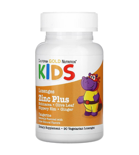 California Gold Nutrition, Zinc Plus Lozenge For Children, Natural Tangerine, 90 Lozenges in Pakistan