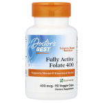 Doctor's Best, Fully Active Folate 400, 400 mcg, 90 Veggie Caps in Pakistan