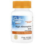 Doctor's Best, High Absorption Iron, 27 mg, 120 Tablets in Pakistan