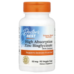 Doctor's Best, High Absorption Zinc Bisglycinate, 50 mg, 90 Veggie Caps in Pakistan