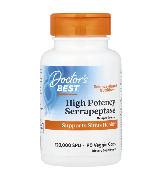 Doctor's Best, High Potency Serrapeptase, 90 Caps in Pakistan