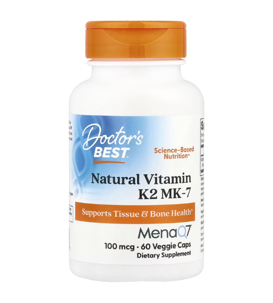 Doctor's Best, Natural Vitamin K2 MK-7, 100 mcg, 60 Veggie Caps in Pakistan