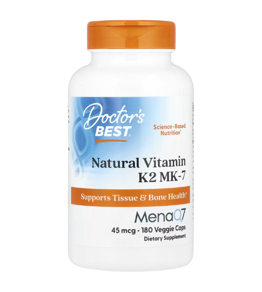 Doctor's Best, Natural Vitamin K2 MK-7, 45 mcg, 180 Veggie Caps in Pakistan