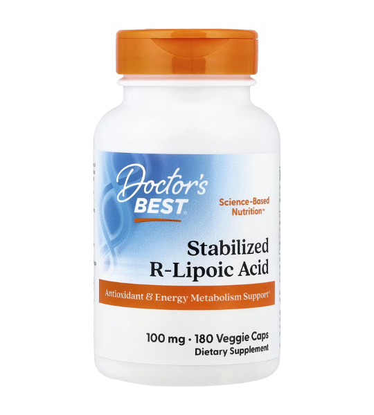 Doctor's Best, Stabilized R-Lipoic Acid, 100 mg, 180 Veggie Caps in Pakistan