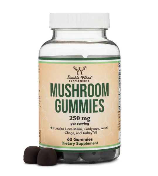 Double Wood Supplements, Mushroom Gummies, 250 mg, 60 Count in Pakistan