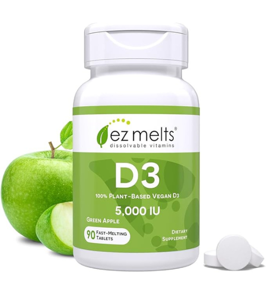 EZ Melts Dissolvable Vitamin D3 5,000 IU Tablets in Pakistan