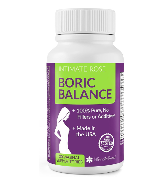 Intimate Rose Boric Acid Vaginal Suppositories, 30 Count in Pakistan