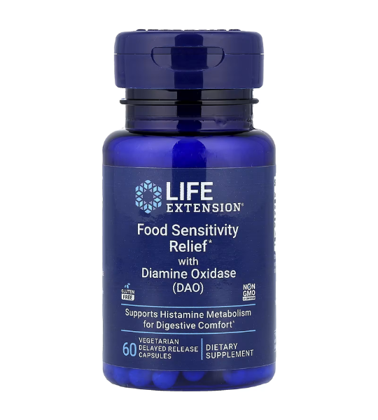 Life Extension, Food Sensitivity Relief with Diamine Oxidase (DAO), 60 Capsules in Pakistan