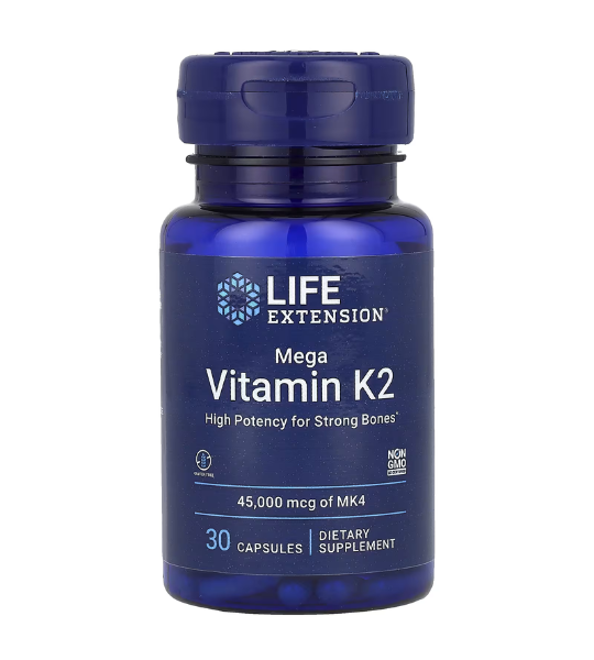Life Extension, Mega Vitamin K2, 45,000 mcg, 30 Capsules in Pakistan