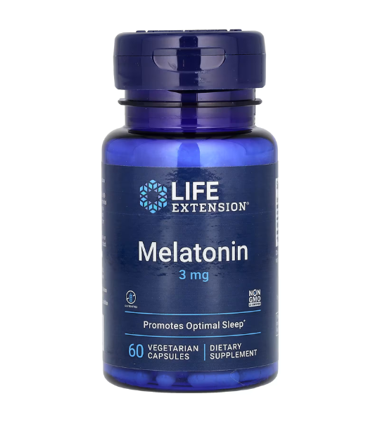Life Extension, Melatonin, 3 mg, 60 Vegetarian Capsules in Pakistan