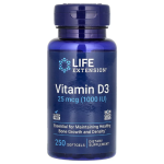 Life Extension, Vitamin D3, 25 mcg (1,000 IU), 250 Softgels in Pakistan