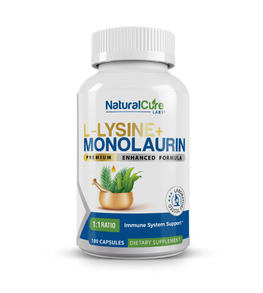 Natural Cure Labs L Lysine  Monolaurin 600mg Capsules in Pakistan