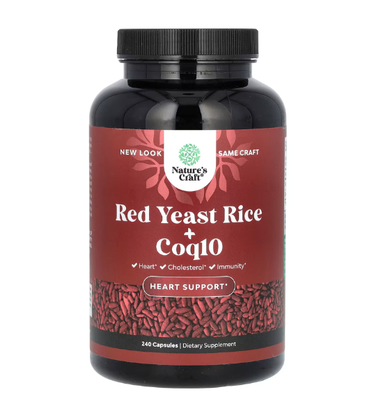 Nature's Craft, Red Yeast Rice + CoQ10, 240 Capsules in Pakistan