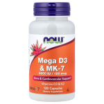 NOW Foods Mega D3 & MK-7 Capsules in Pakistan