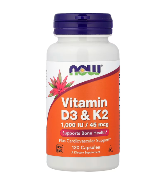 NOW Foods Vitamin D3 & K2 Capsules in Pakistan