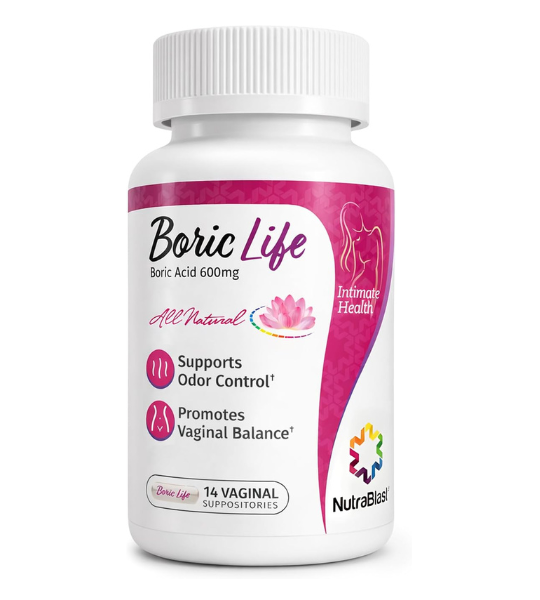 NutraBlast Boric Acid, 600 mg, 14 Vaginal Suppositories in Pakistan