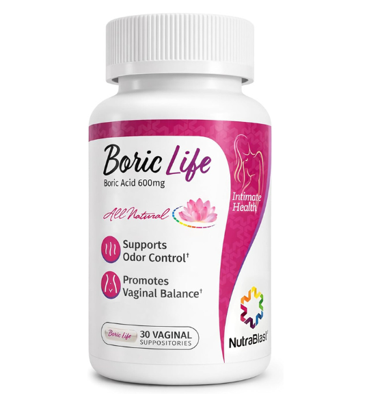 NutraBlast Boric Acid, 600 mg, 30 Vaginal Suppositories in Pakistan