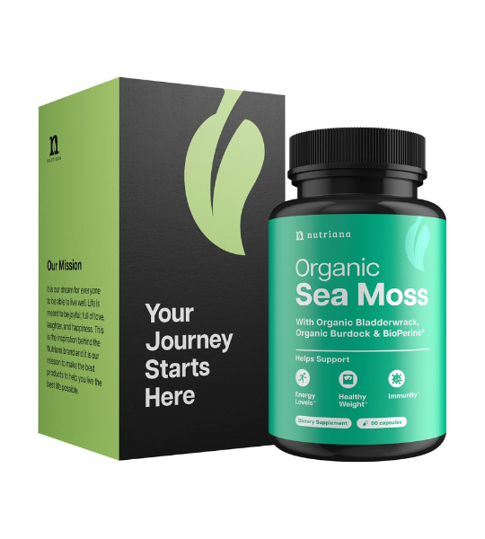 Nutriana Organic Irish Sea Moss Capsules in Pakistan